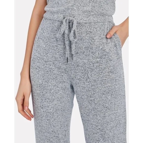 New! RAILS Becky Sleeveless Knit Jumpsuit in Gray Drawstring Loungewear Travel - Picture 5 of 11
